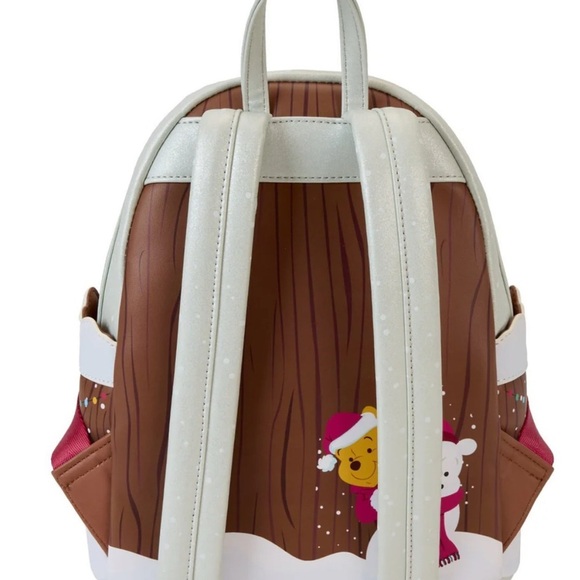 NWT‎ Winnie the Pooh and Friends Christmas Greetings Lite Up Loungefly backpack main image 4